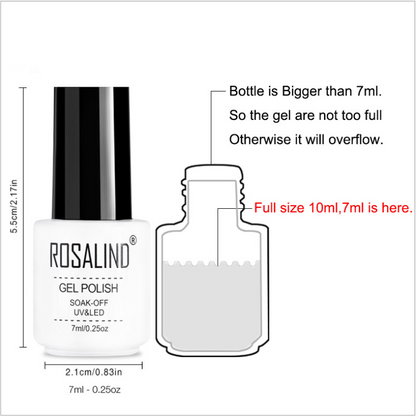 ROSALIND Gel Polish - 58 Colors Nail Gel Collection