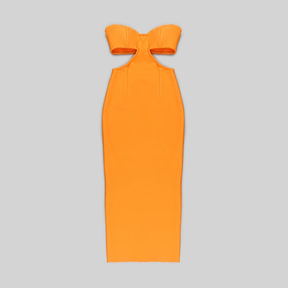 Elegant Off-the-Shoulder Slimming Bandage Dress