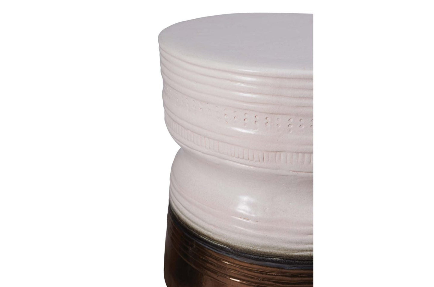 Ancaris Handmade Ceramic Patio Stool