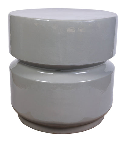 Balance Glazed Ceramic Patio Stool