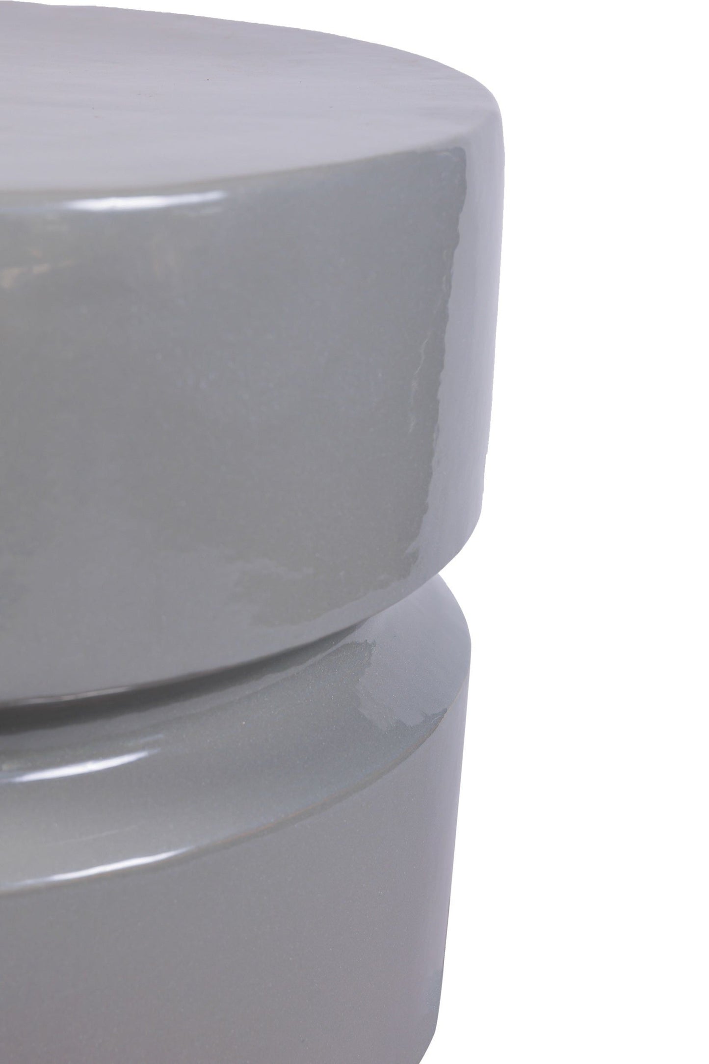 Balance Glazed Ceramic Patio Stool