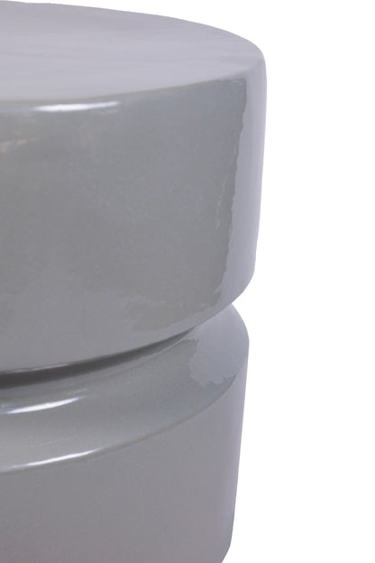 Balance Glazed Ceramic Patio Stool