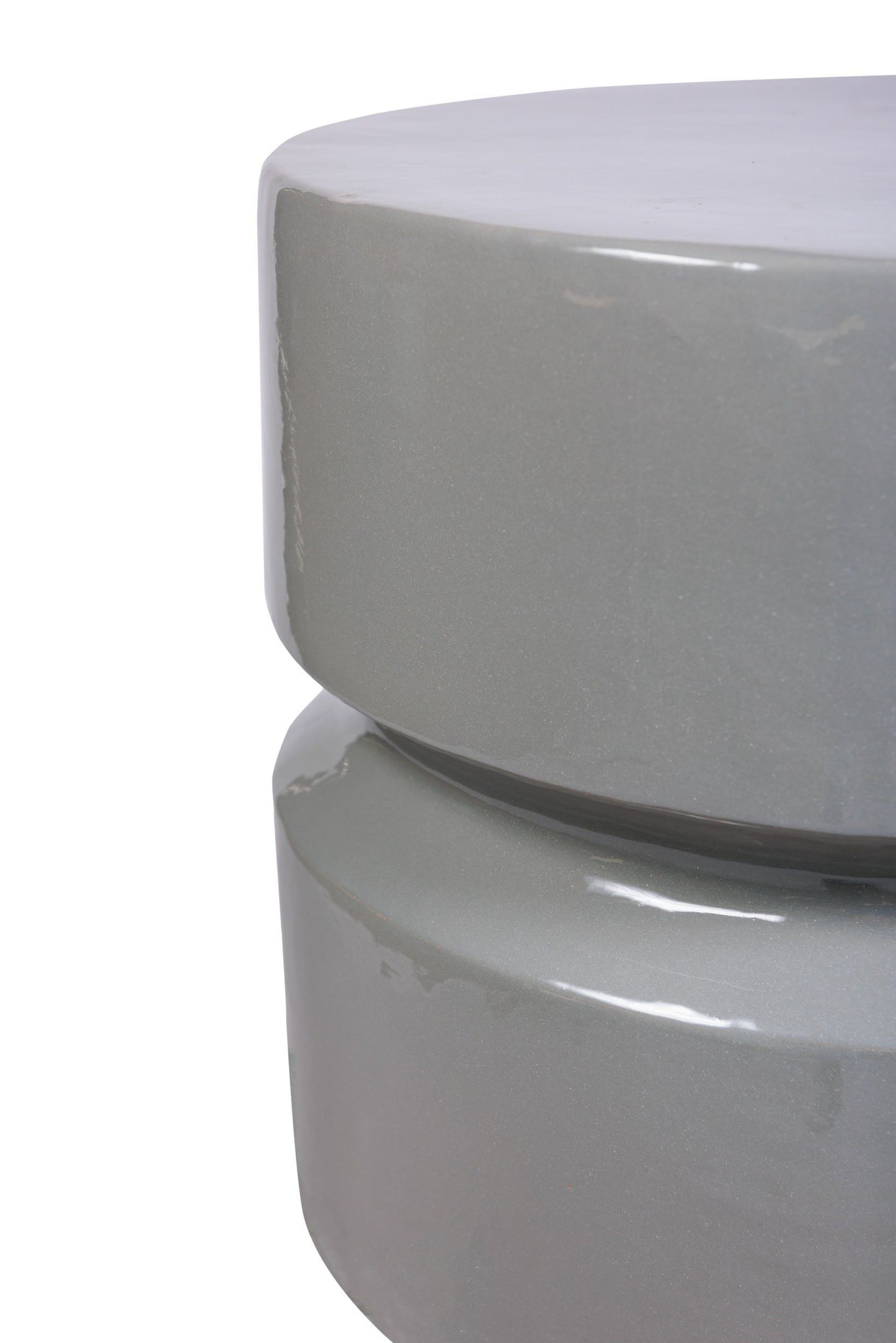 Balance Glazed Ceramic Patio Stool