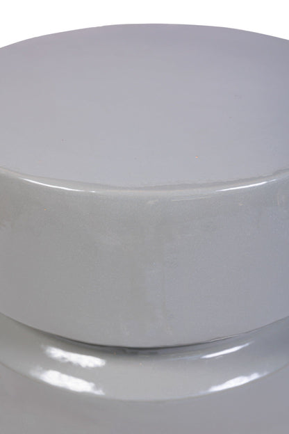 Balance Glazed Ceramic Patio Stool