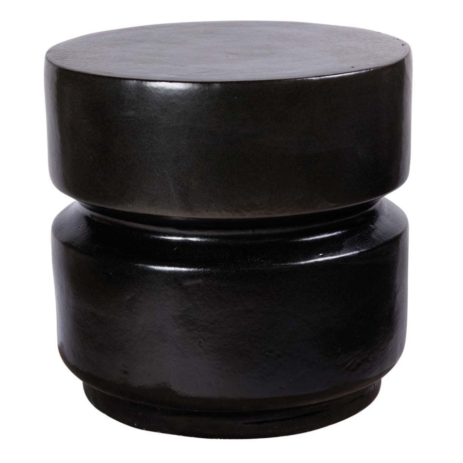 Balance Glazed Ceramic Patio Stool