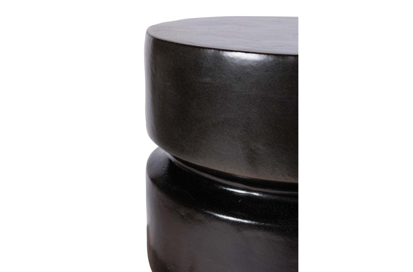 Balance Glazed Ceramic Patio Stool
