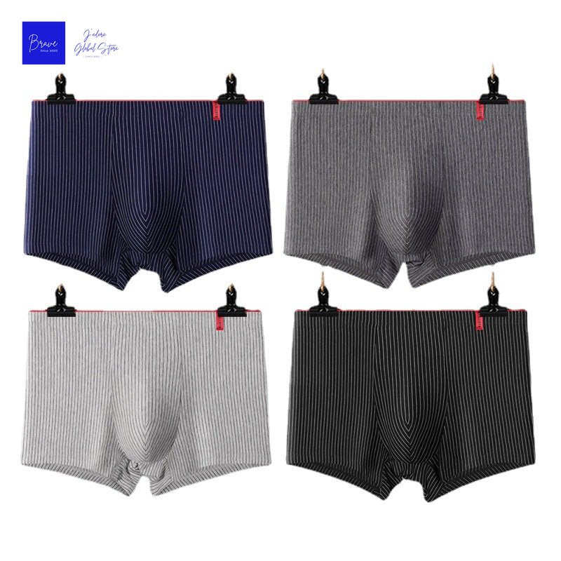 Soft and Breathable Men's Elastic Boxer Shorts