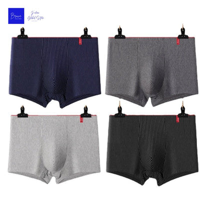 Soft and Breathable Men's Elastic Boxer Shorts