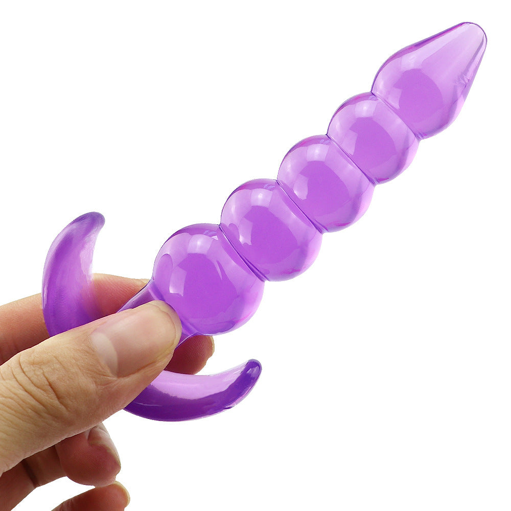 Silicone G-Spot Anal Plug for Women (Five Beads)