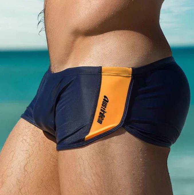 Men's Swim Trunks - Square Cut Beach Shorts