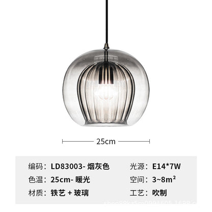 Modern Minimalist Glass Pendant Light for Home Use