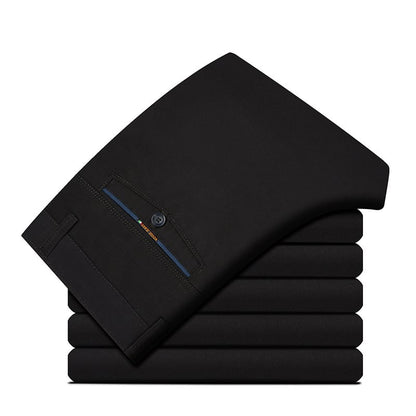 Straight-Leg Pants for Business Middle-Aged and Elderly