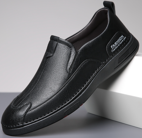 Casual Leather Shoes for Men - Stylish and Breathable