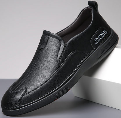 Casual Leather Shoes for Men - Stylish and Breathable