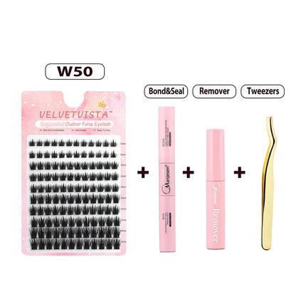 DIY Segment False Eyelash Set for Natural Look