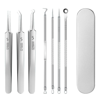 Stainless Steel Pimple Extractor Tool Set (3 Pieces)
