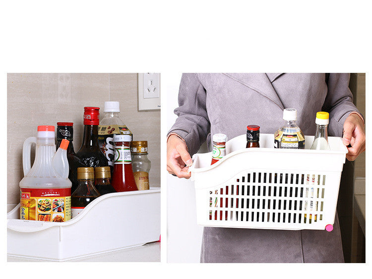 Imported Japanese Kitchen Storage Box with Wheels (Plastic)