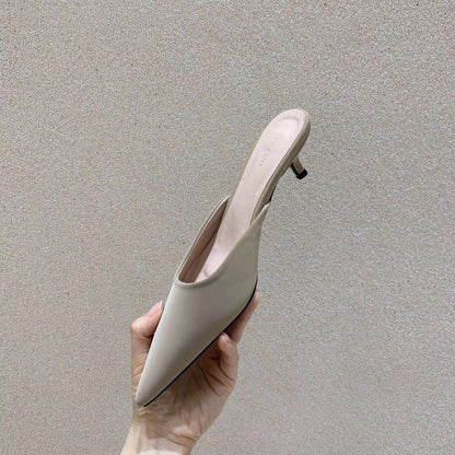 Fashionable Women's Pointed Toe Heeled Mules (2020)