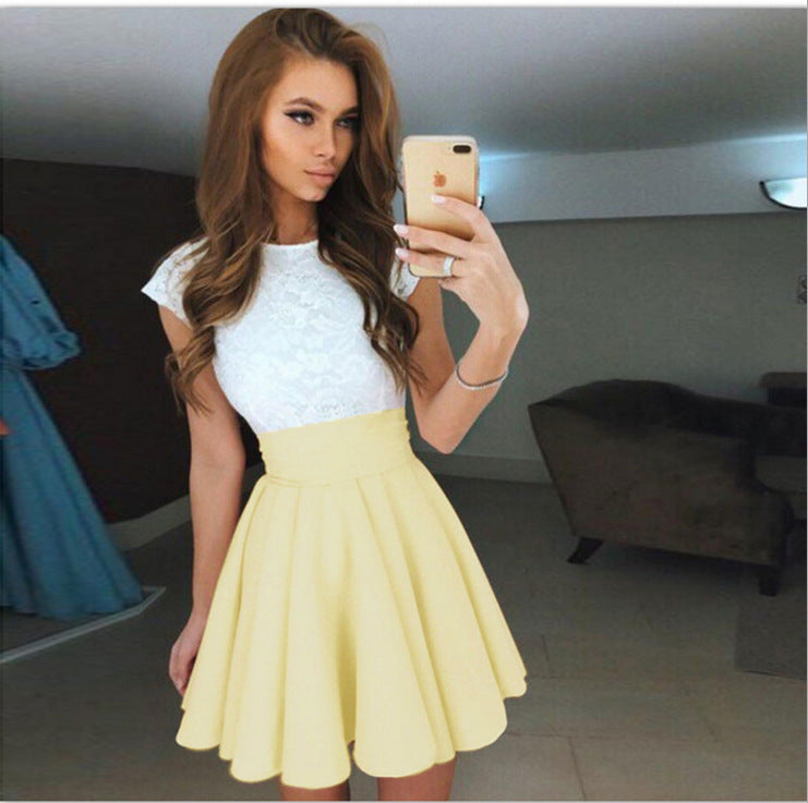Lace Patchwork Dress (Lace Dress)