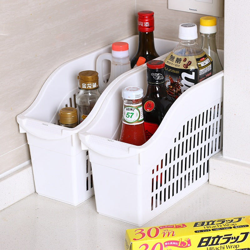 Imported Japanese Kitchen Storage Box with Wheels (Plastic)