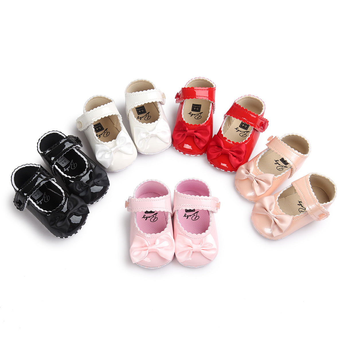 Multicolor Princess Soft Sole Baby Walking Shoes