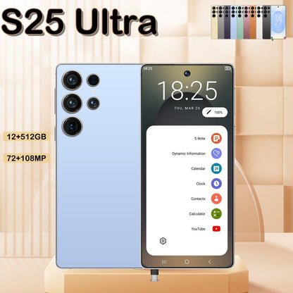 I25 Ultra 5G Smartphone, Unlocked Cell Phone, 6.8" HD Screen Unlocked Phones,  , 6000mAh Battery, Built in Pen, 12+512GB, Android 14, Face ID+Fingerprint Lock