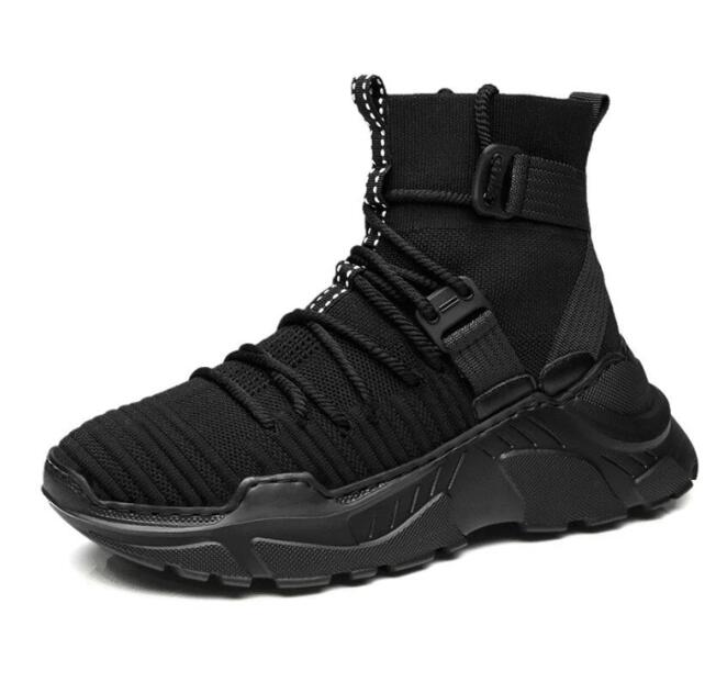 High-Top Men's Casual Sports Sneakers, Trendy Skate Shoes