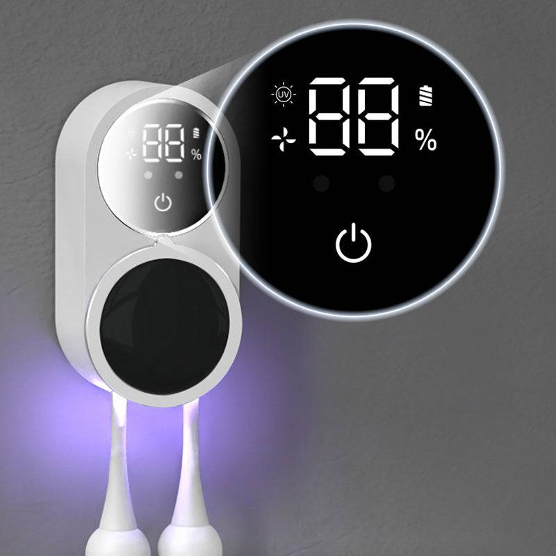 Smart UVC Toothbrush Sanitizer and Dryer Wall-Mounted