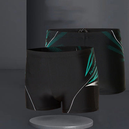 Men's Loose Elastic Swim Trunks