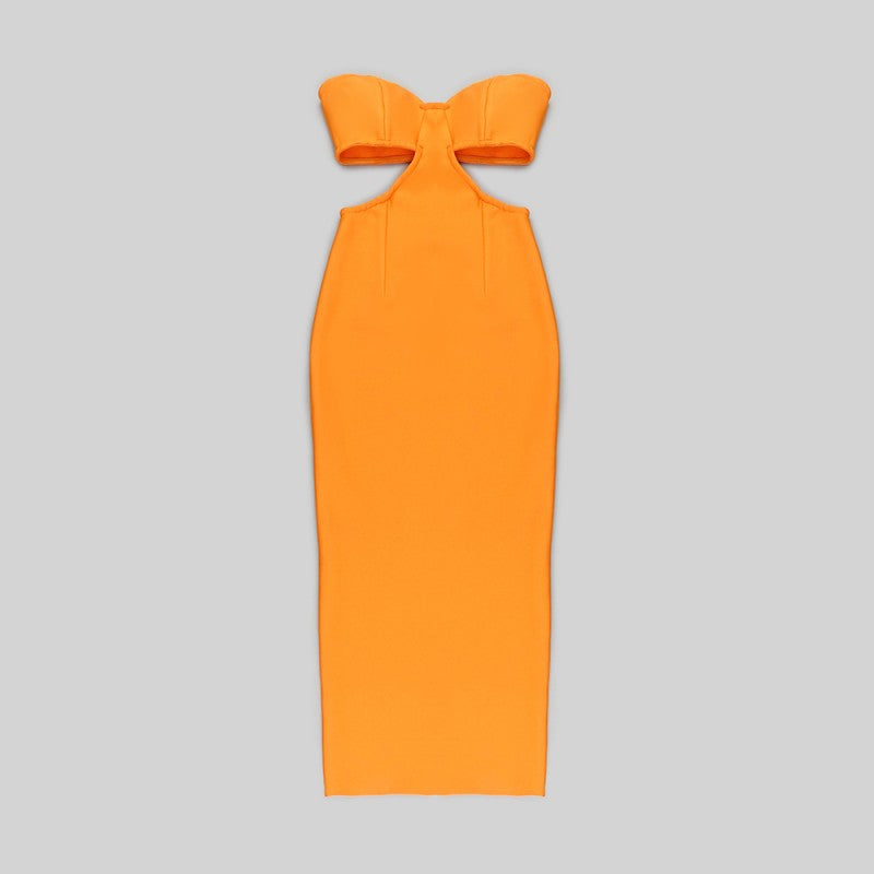 Elegant Off-the-Shoulder Slimming Bandage Dress