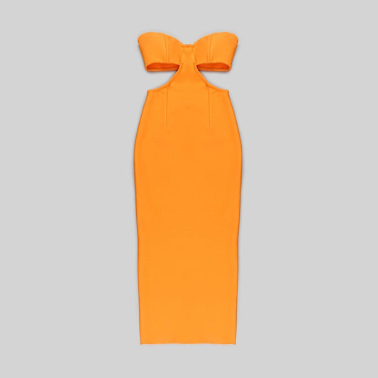 Elegant Off-the-Shoulder Slimming Bandage Dress