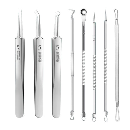 Stainless Steel Pimple Extractor Tool Set (3 Pieces)