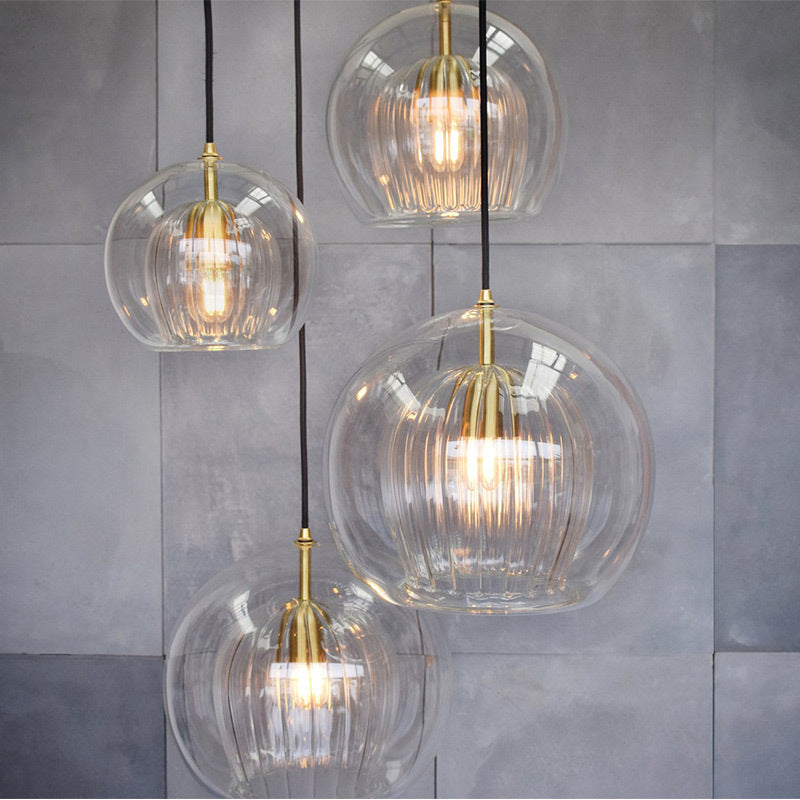 Modern Minimalist Glass Pendant Light for Home Use