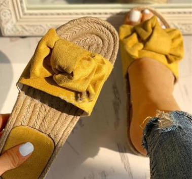 Bow Flat Sandals, Beach Shoes, Flip-Flops
