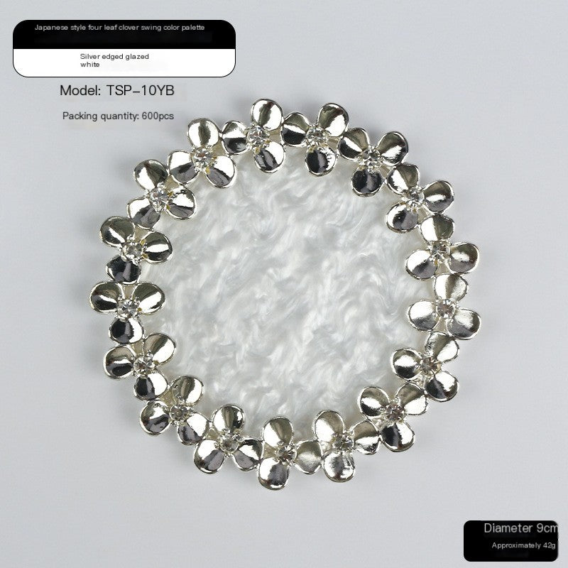 Round Resin Petal Decoration for Home and Café Decor
