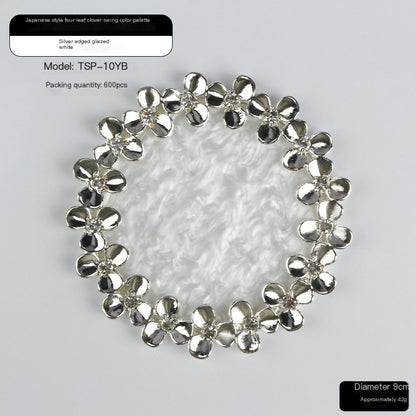 Round Resin Petal Decoration for Home and Café Decor