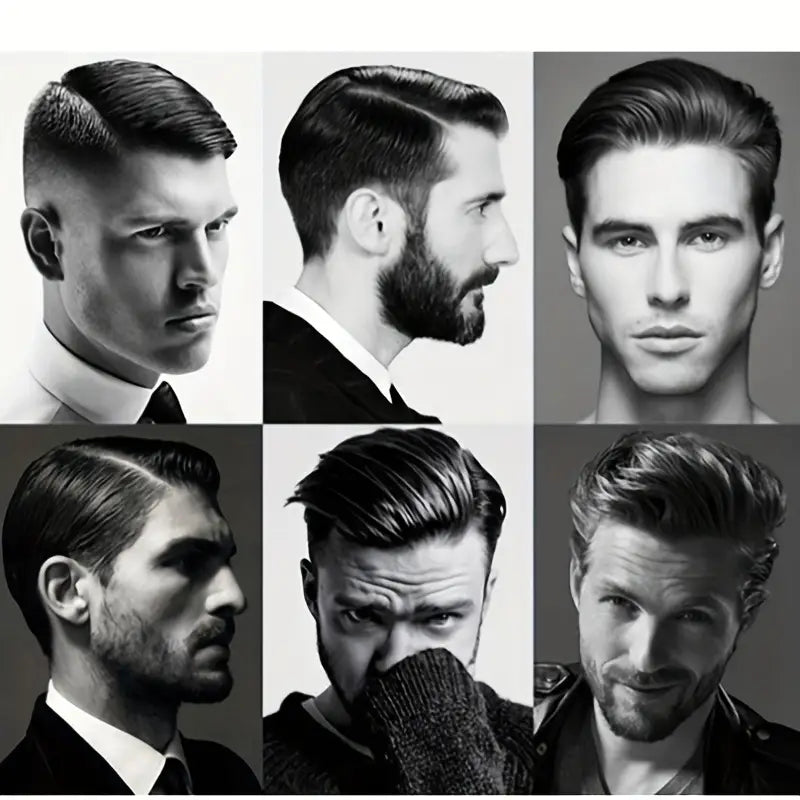 Men's Beard Shaping Tool with Comb Template (Black)