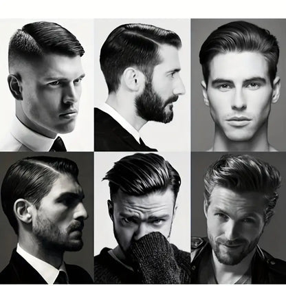 Men's Beard Shaping Tool with Comb Template (Black)