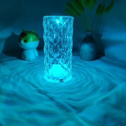 Modern Minimalist Touch Charging Rose Table Lamp