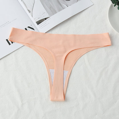 Ice Silk Women's T-Back Underwear - Comfortable & Breathable