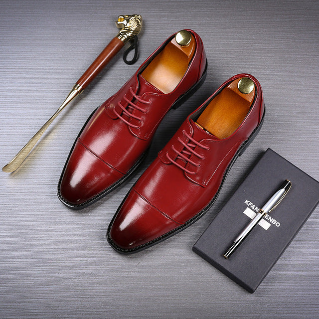 Luxury Breathable Leather Casual Shoes for Men