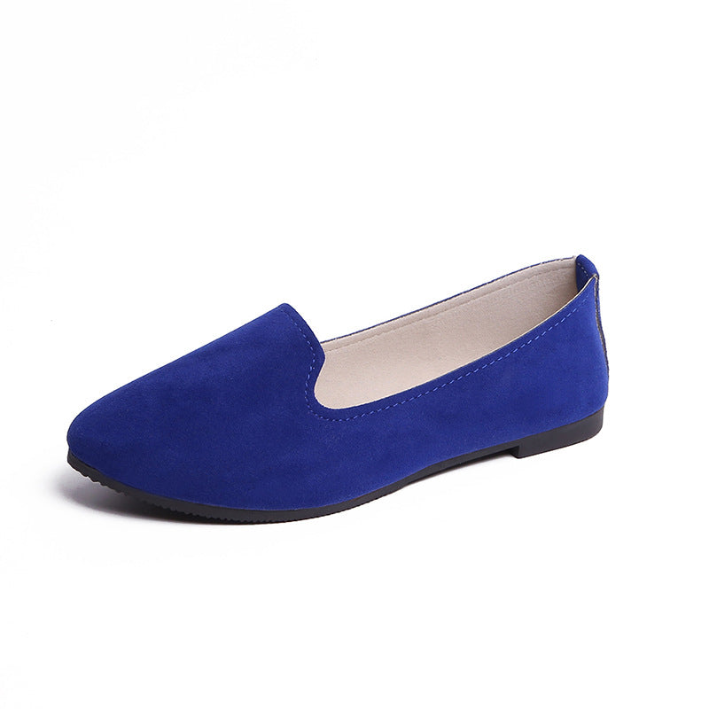 Women's Flat Shoes - Comfortable Candy Color Work Footwear