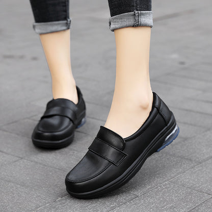 Women's Comfortable White Flat Non-Slip Work Shoes