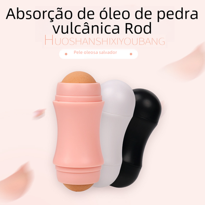 Volcanic Stone Oil-Absorbing Facial Massage Roller
