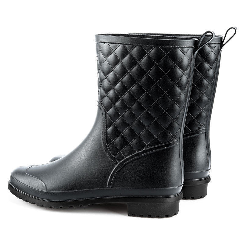 Women's Casual Waterproof Rain Boots - Medium Tube Rubber