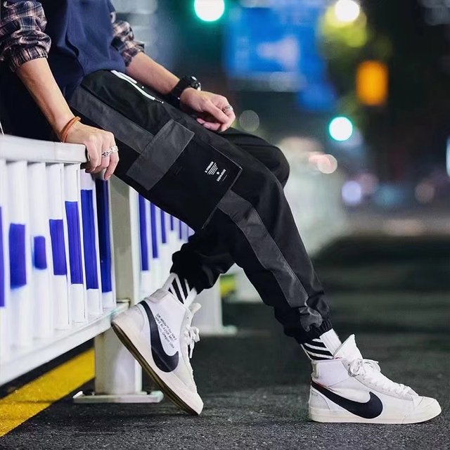 Men's Baggy Straight-Leg Casual Fashion Pants