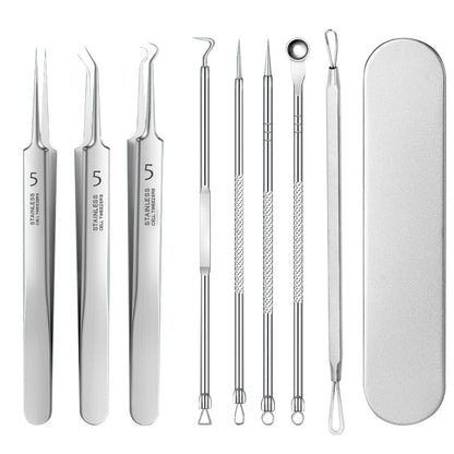 Stainless Steel Pimple Extractor Tool Set (3 Pieces)