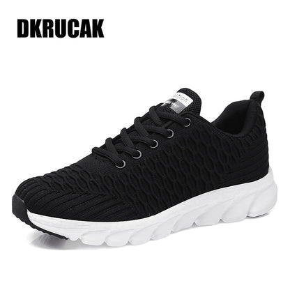 Lightweight Breathable Lace-Up Mesh Sneakers for Women