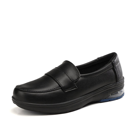 Women's Comfortable White Flat Non-Slip Work Shoes