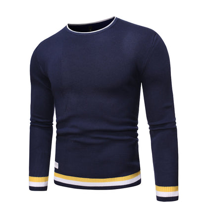 Men's Casual Round Neck Pullover Sweater